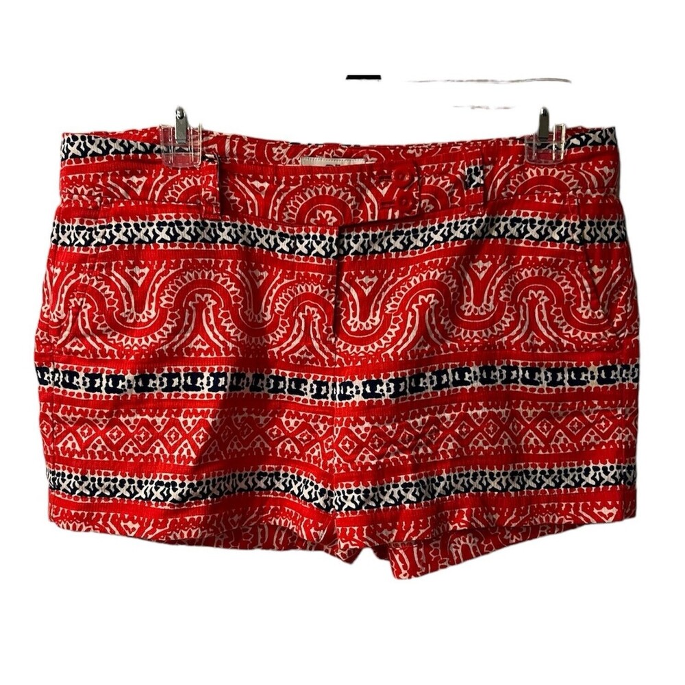 Vineyard Vines Chino Shorts Womens Sz 4 Patriotic Dayboat Classic Red White Blue